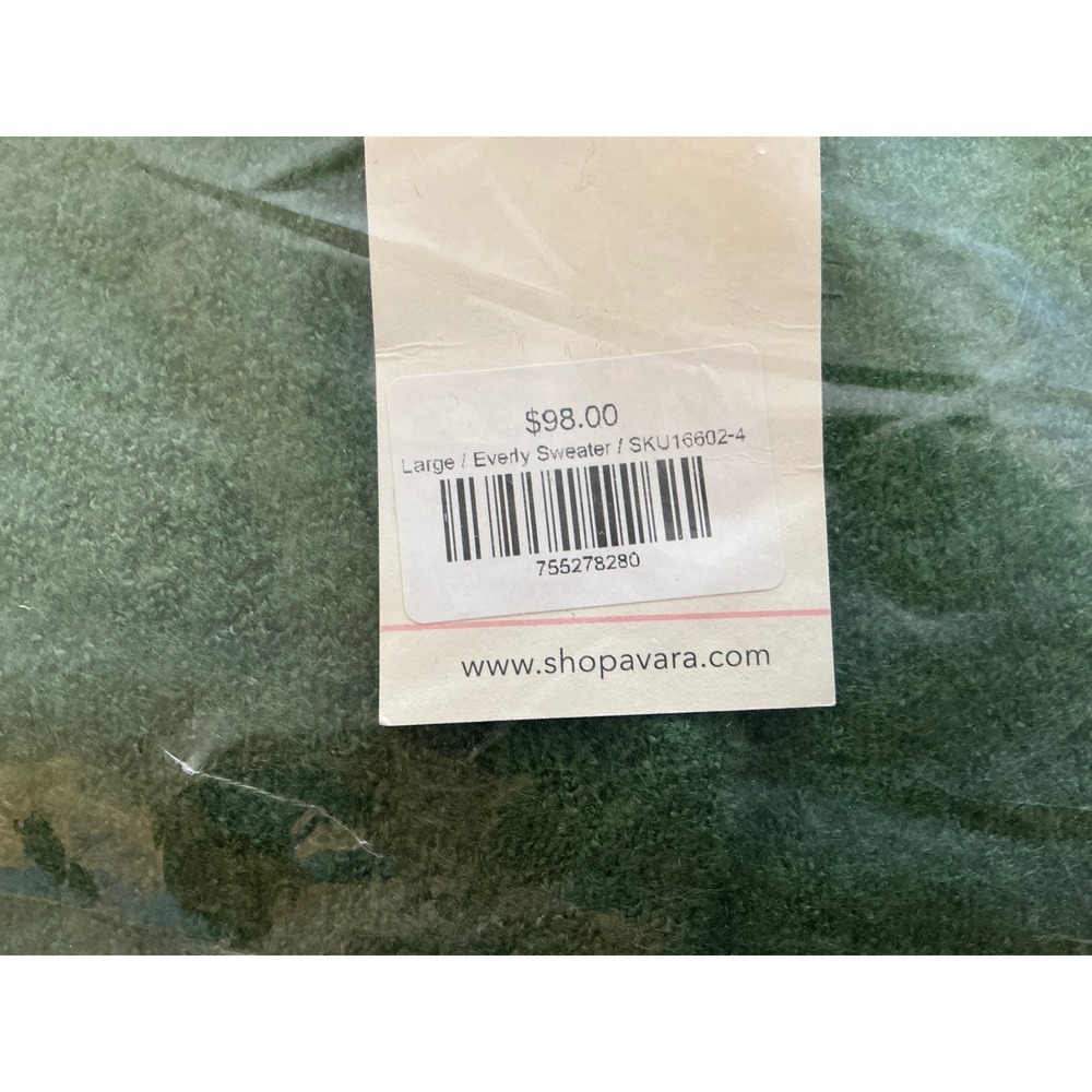 Avara Everly Sweater Green Large New‎ With Tags - Picture 3 of 6